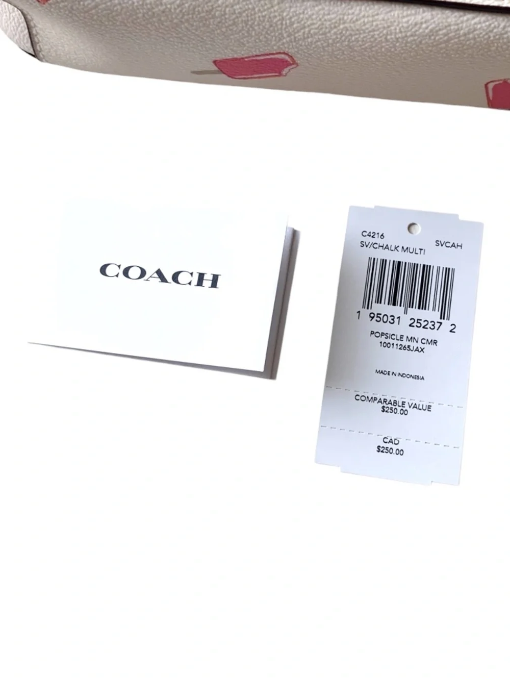Coach Camera Bag Popsicle Print New
